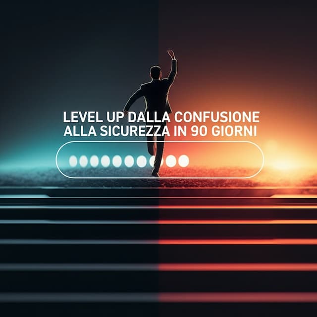 Level Up - Dalla confusione alla sicurezza in 90 giorni INIZIO 19 Settembre 2025
dalle 12.30 alle 14.00